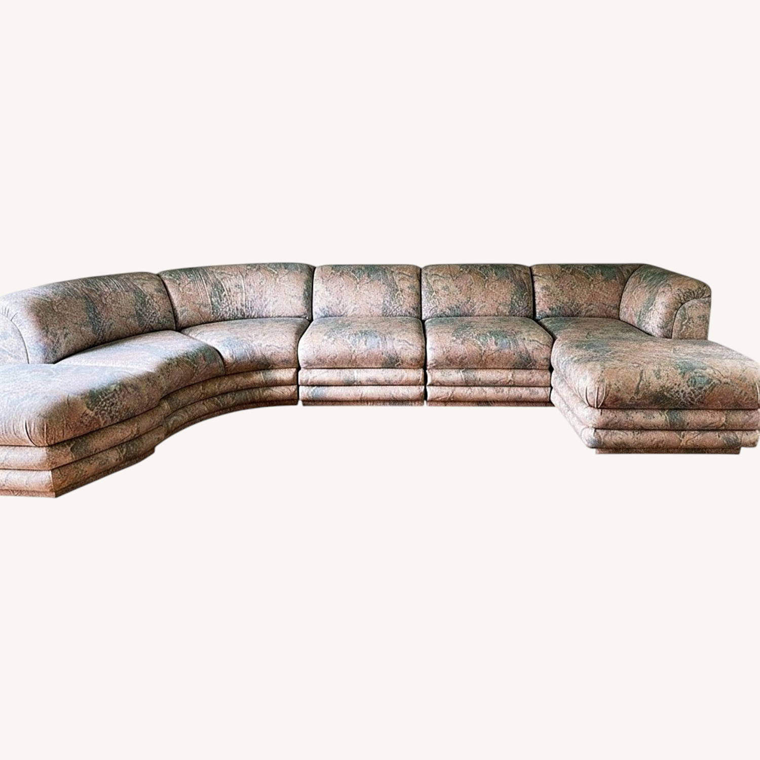 Vintage/Antique Fabric 3+ Piece Sectional - image-0