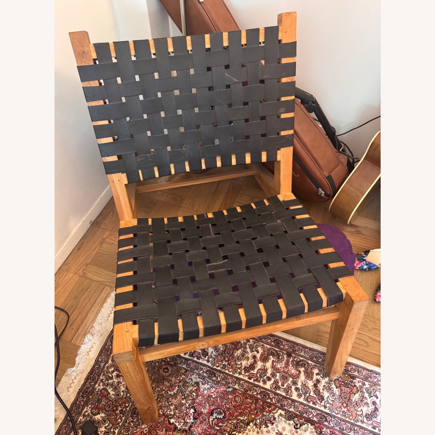 From The Source Black Wood Accent Chair - image-7