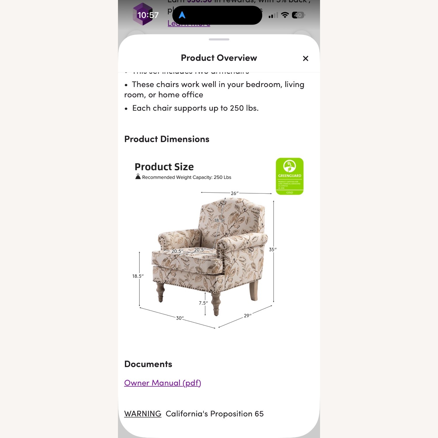 Wayfair Armchairs - image-1