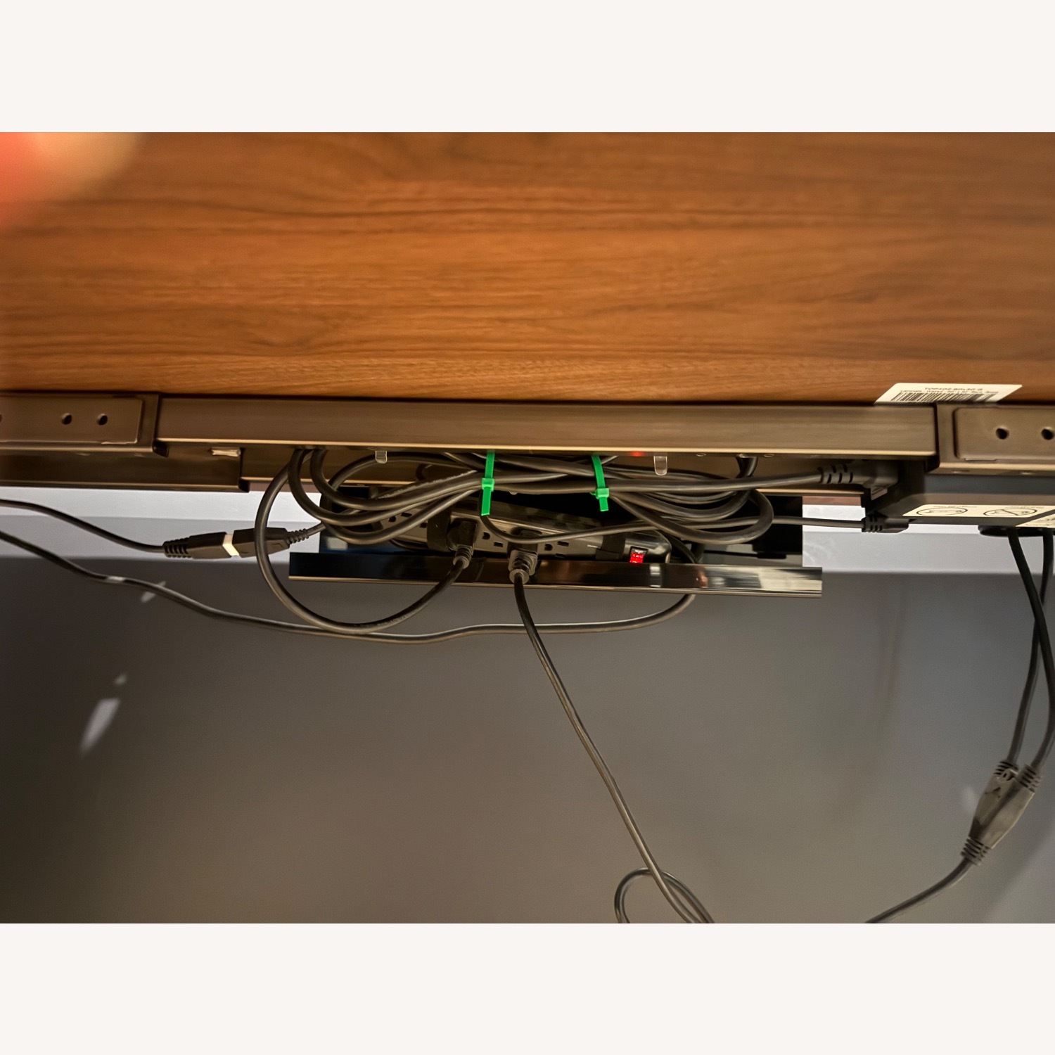 Light Brown Wood Desk - image-6