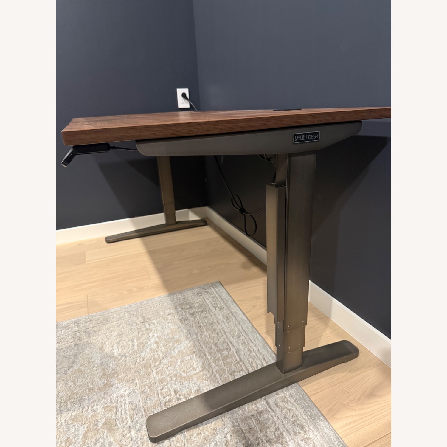 Light Brown Wood Desk - image-7