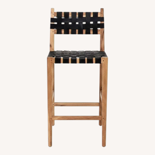 Used From The Source Black Wood Dining Chair for sale on AptDeco