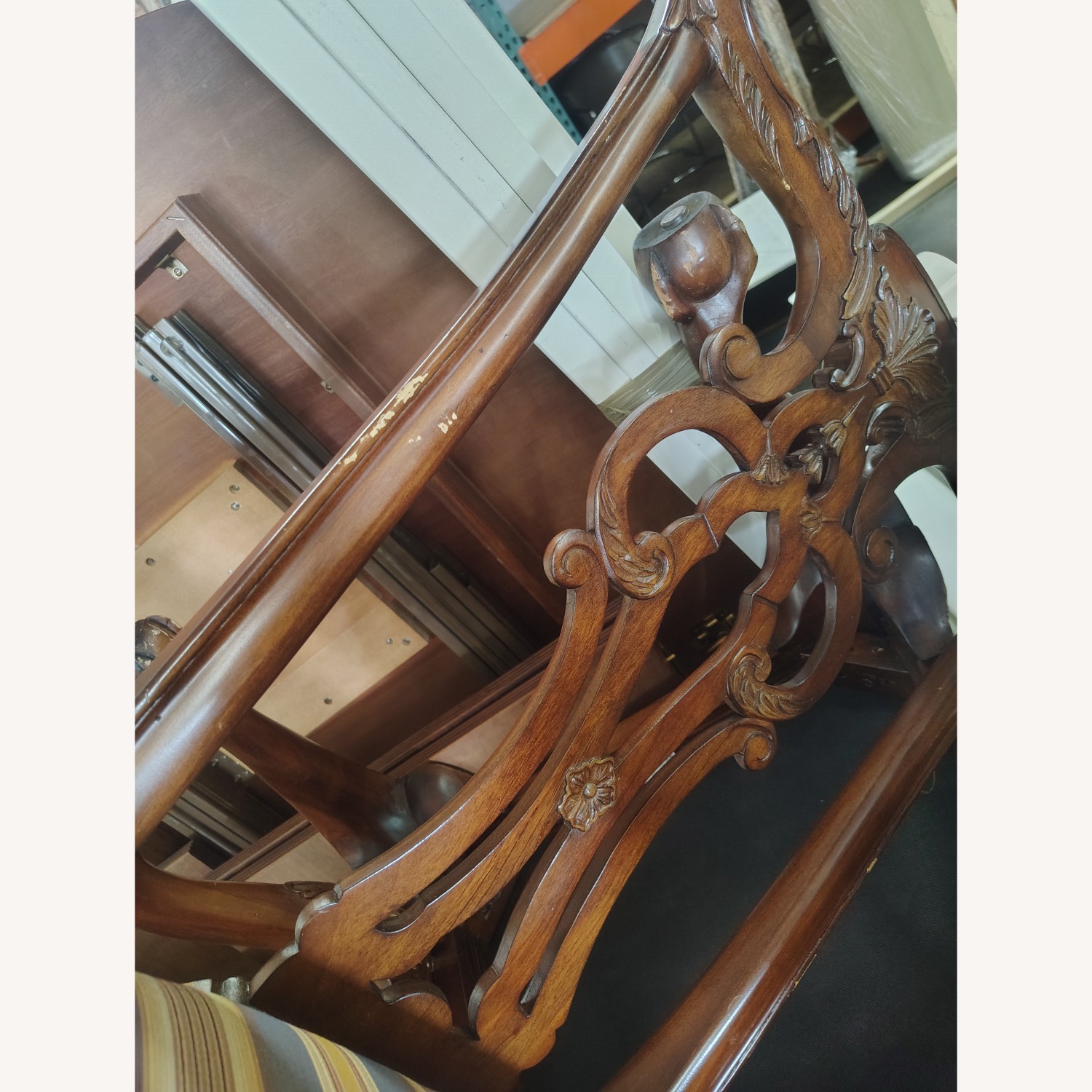 Ethan Allen Dark Brown Wood Dining Set - image-6