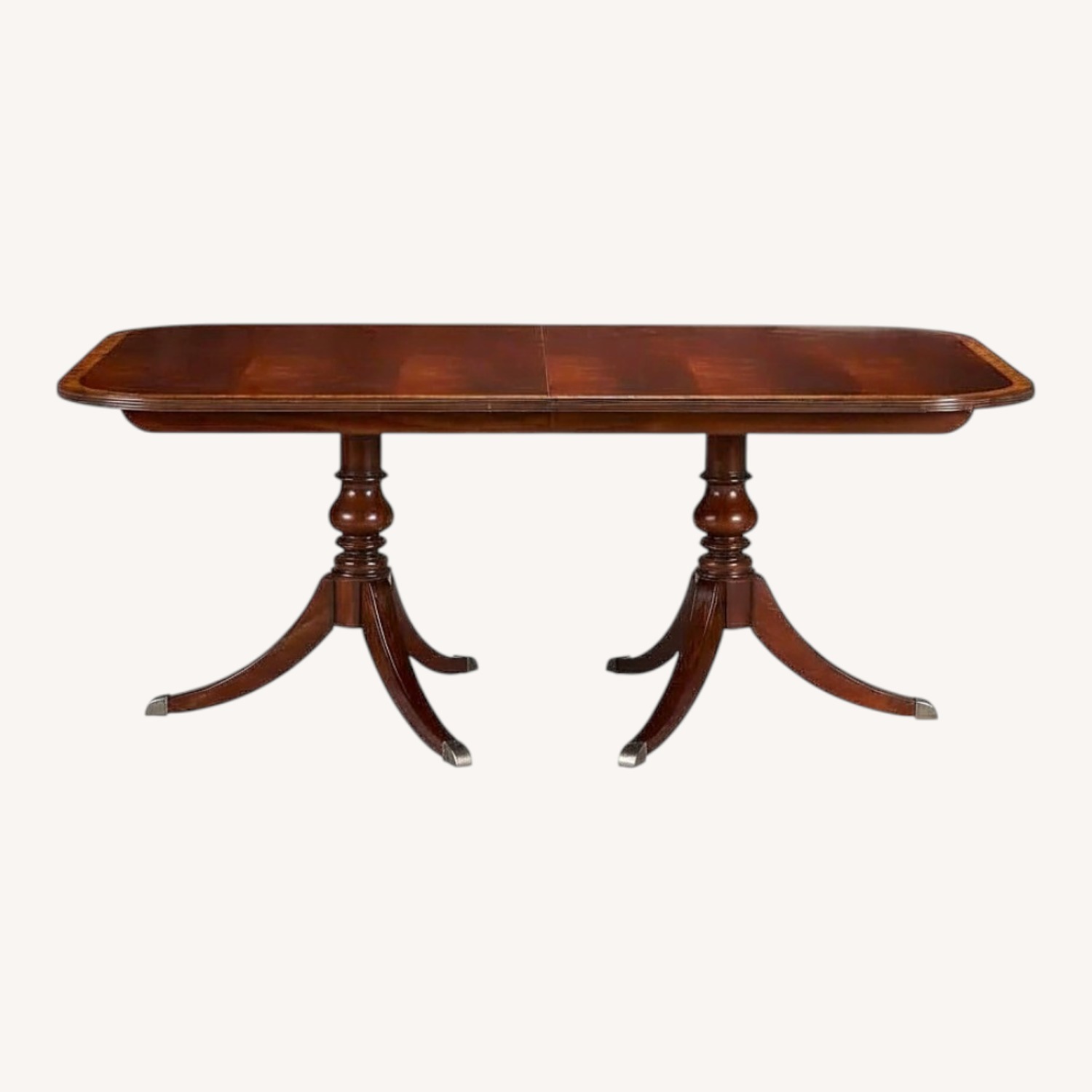 Ethan Allen Dark Brown Wood Dining Set - image-0