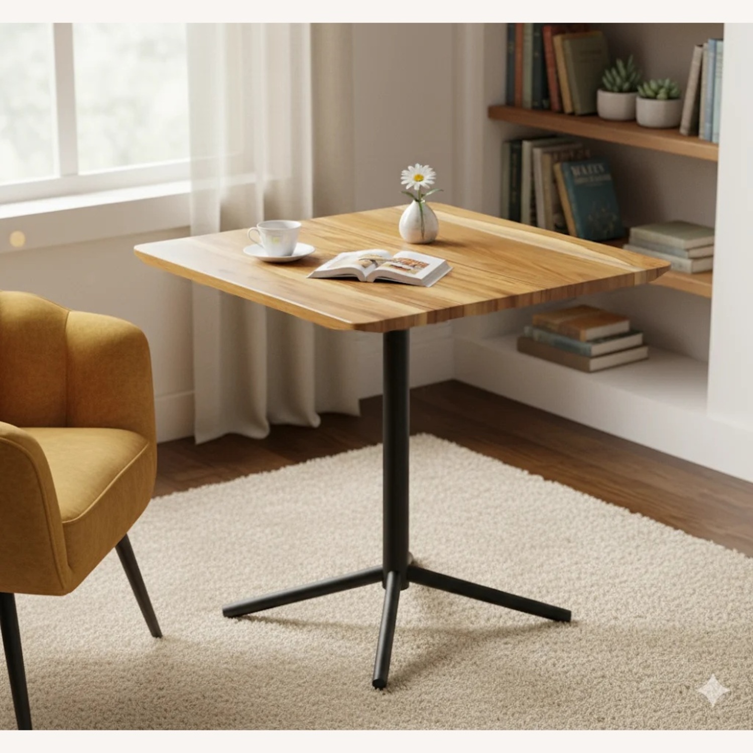 From The Source Natural Wood Dining Table - image-5