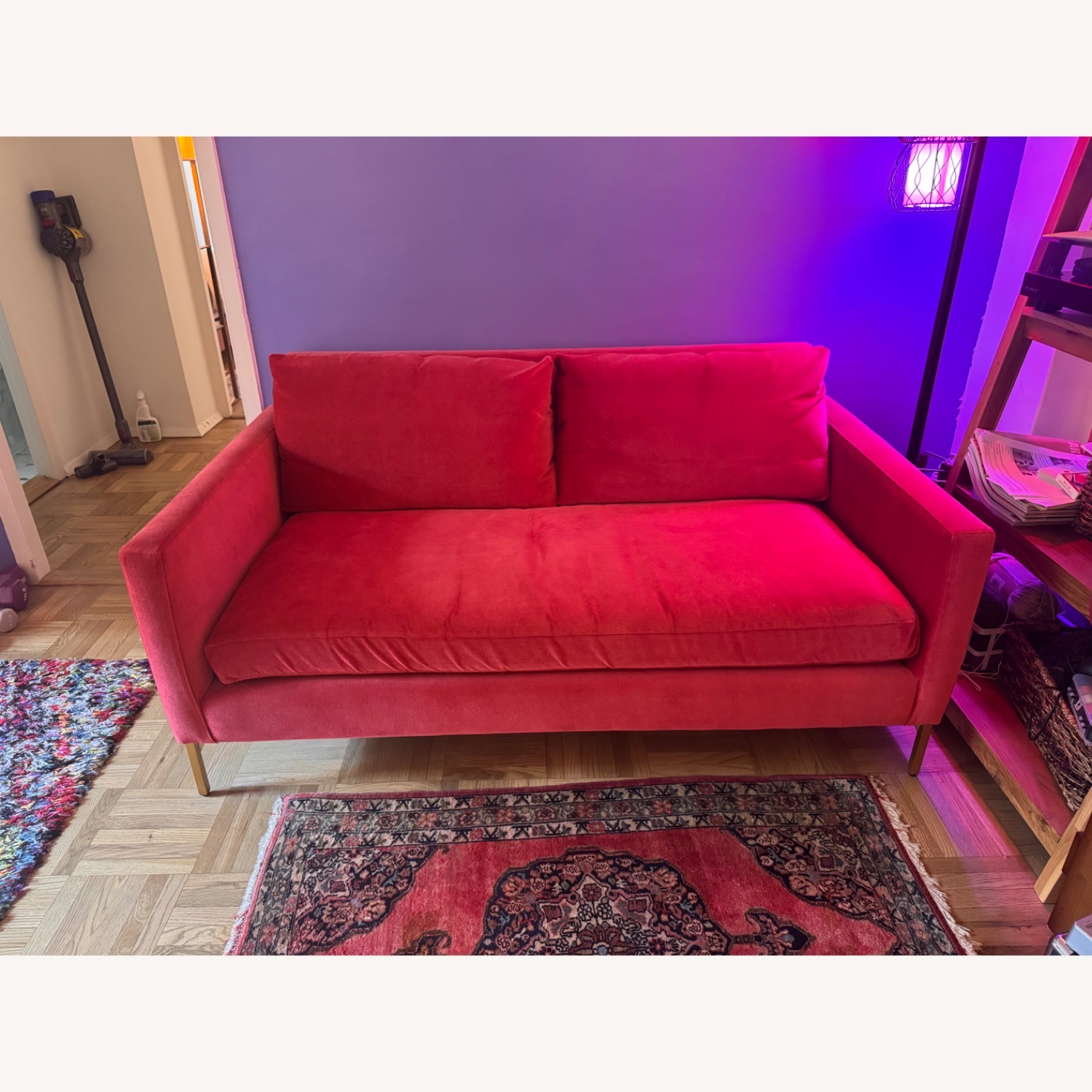 ABC Carpet and Home Red 2 Seater Sofa - image-1