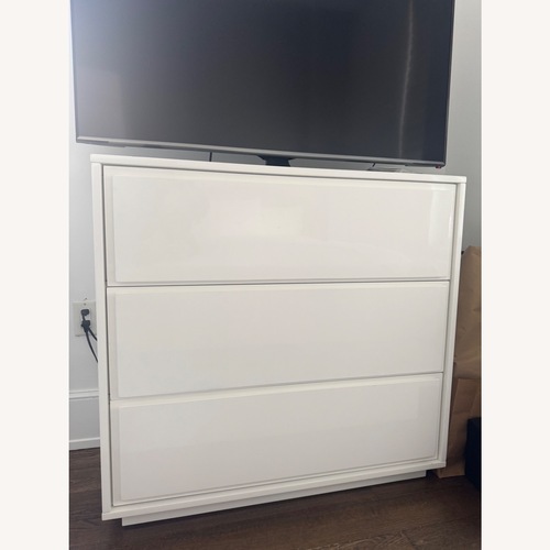 Used CB2 Gallery 3-Drawer White Dresser for sale on AptDeco