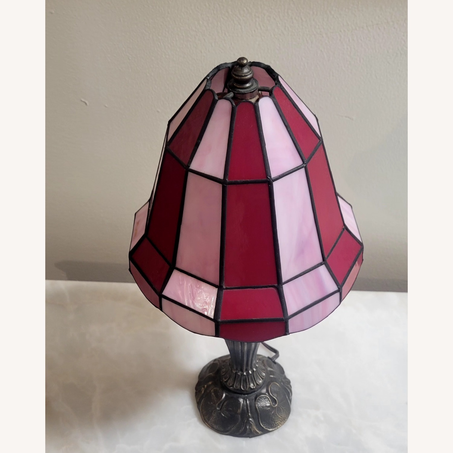 Vintage/Antique Tiffany Style Table Lam - image-4