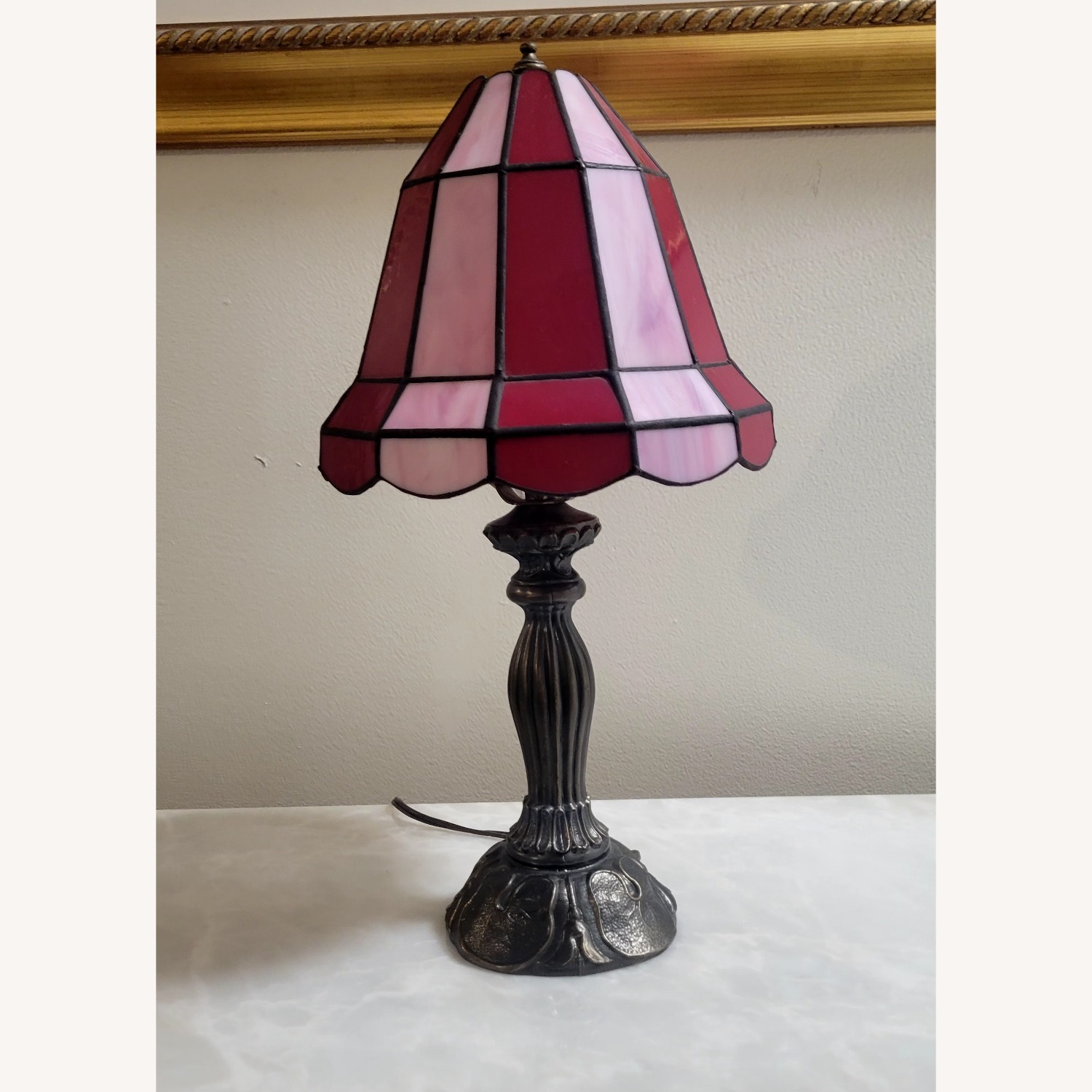 Vintage/Antique Tiffany Style Table Lam - image-2