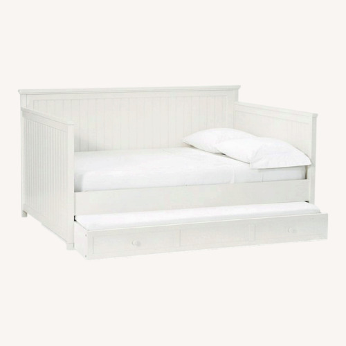 Used Pottery Barn Kids White Wood Daybed for sale on AptDeco