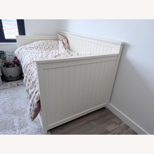 Used Pottery Barn Kids White Wood Daybed for sale on AptDeco