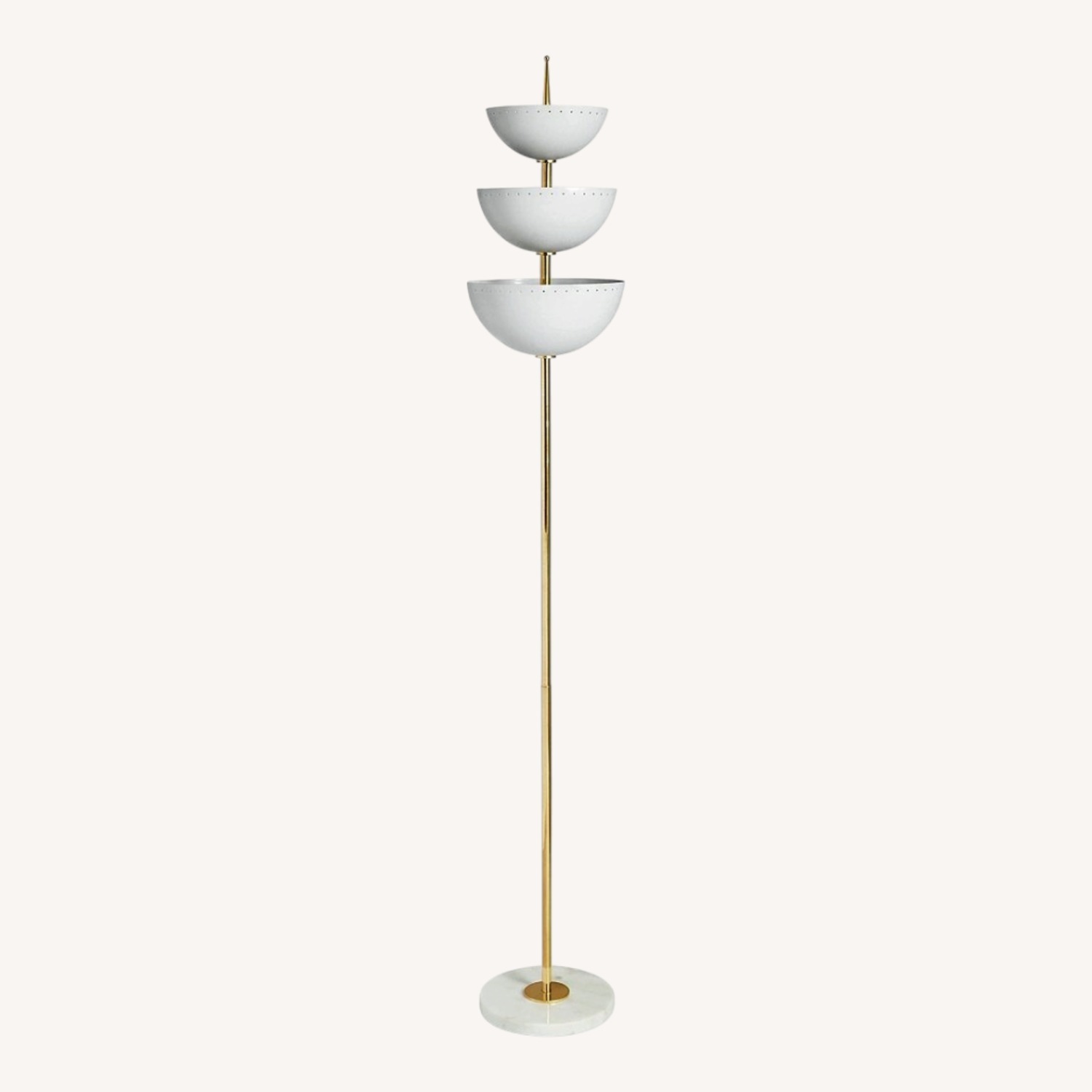 Jonathan Adler White Metal Floor Lamp - image-5