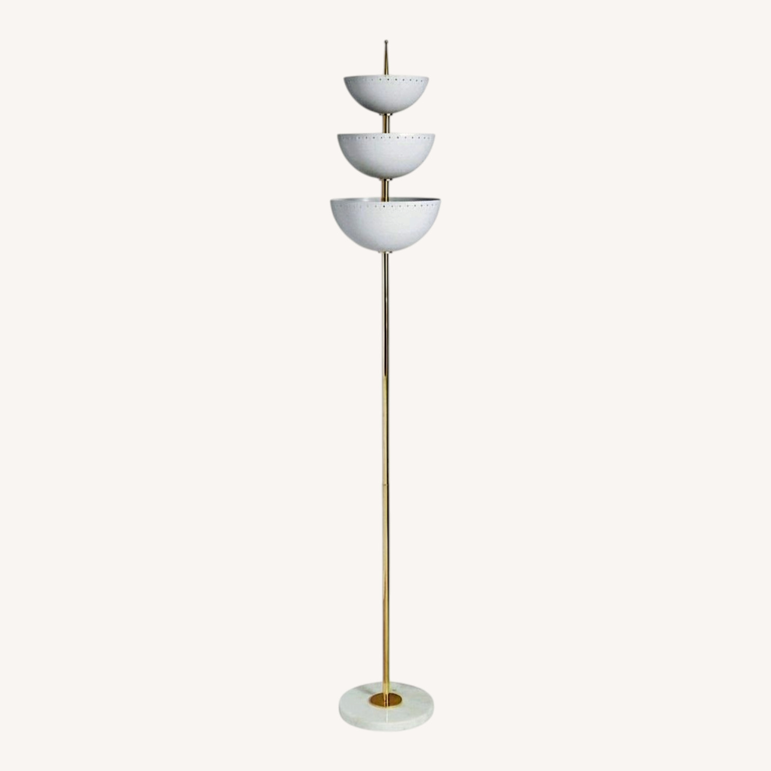 Jonathan Adler White Metal Floor Lamp - image-0