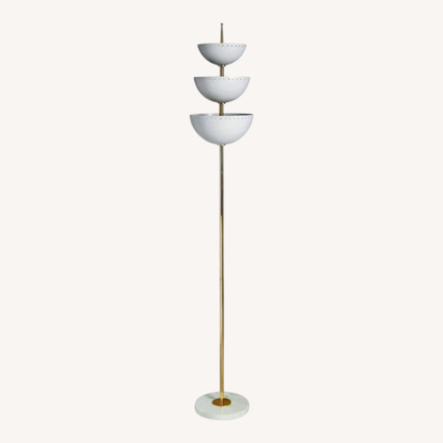 Used Jonathan Adler White Metal Floor Lamp for sale on AptDeco