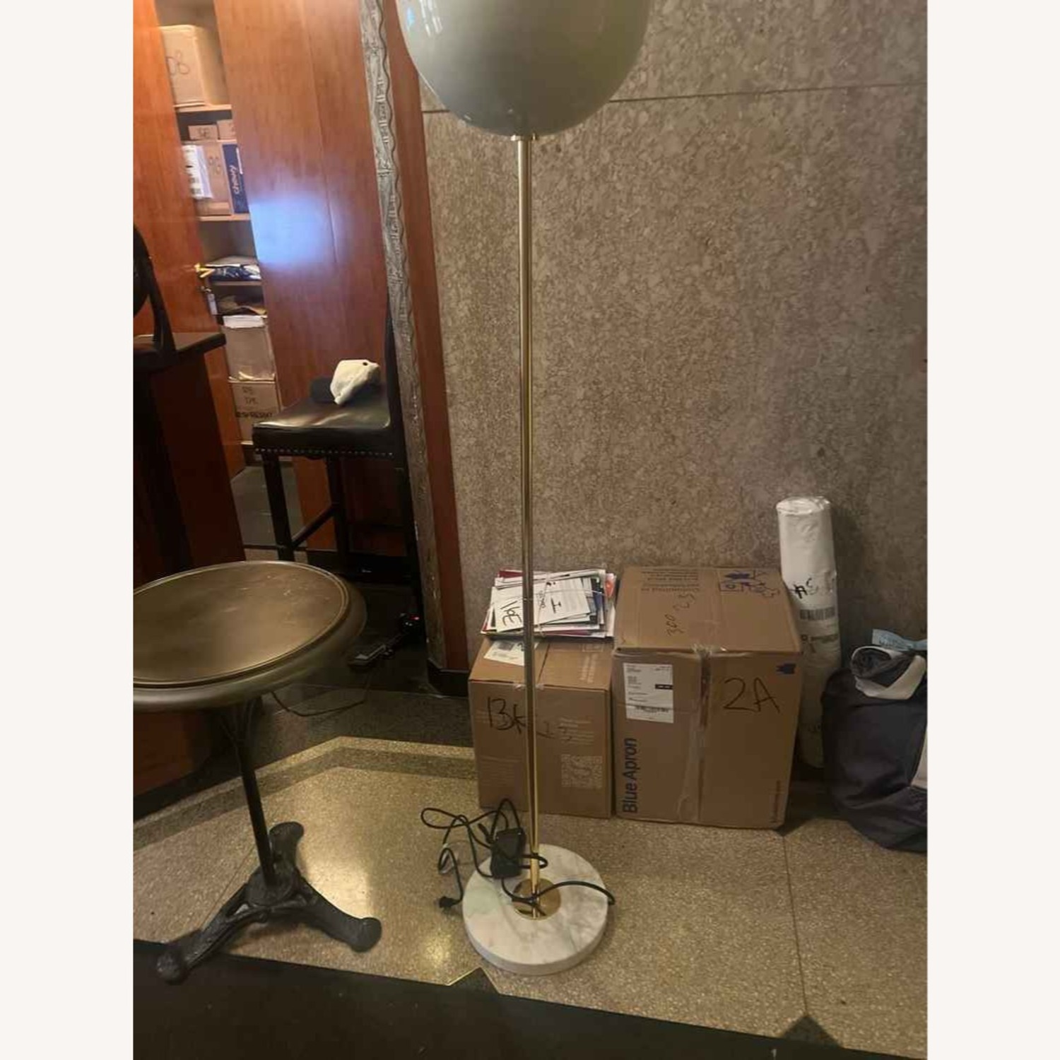 Jonathan Adler White Metal Floor Lamp - image-3
