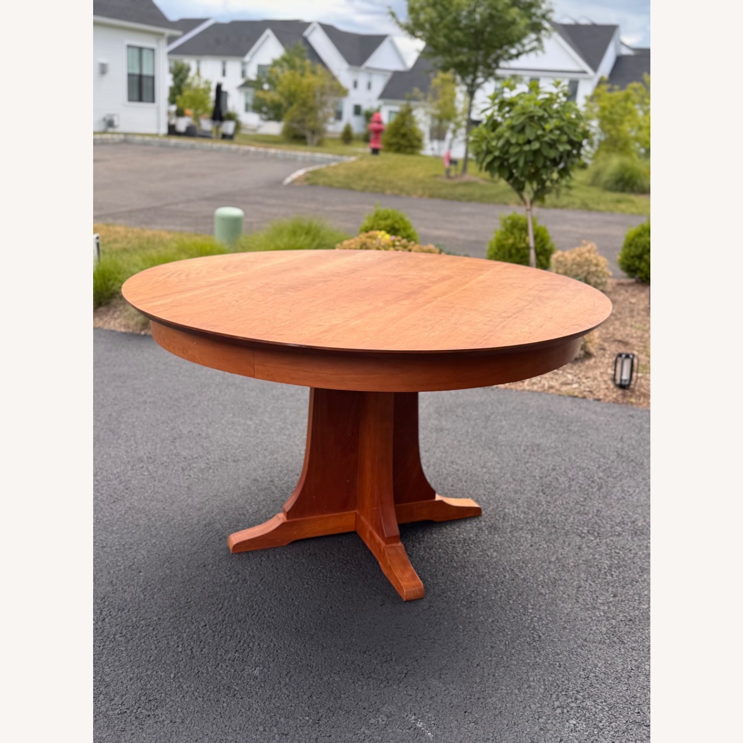 McKinnon Red Cherry Wood Dining Set - image-3