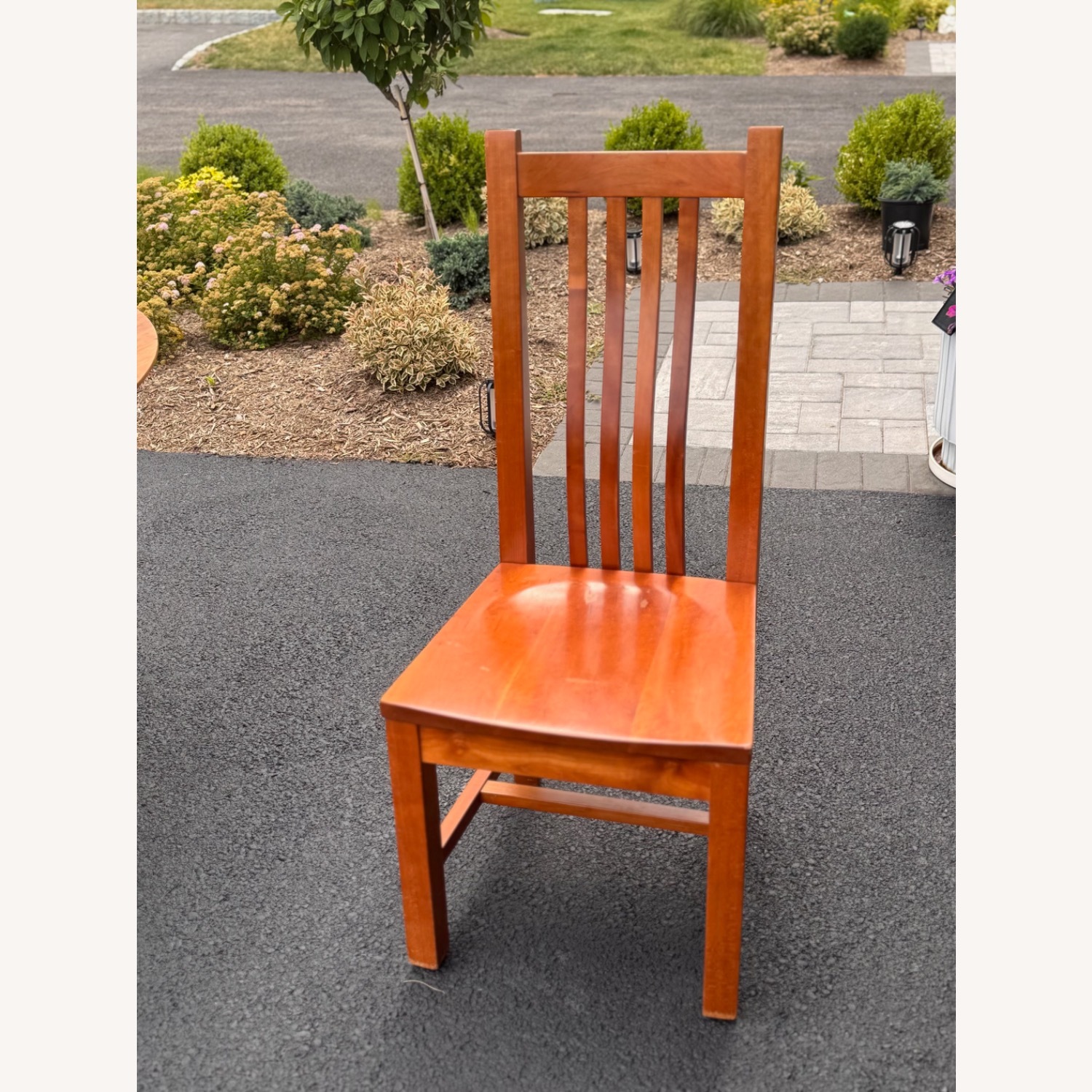 McKinnon Red Cherry Wood Dining Set - image-5