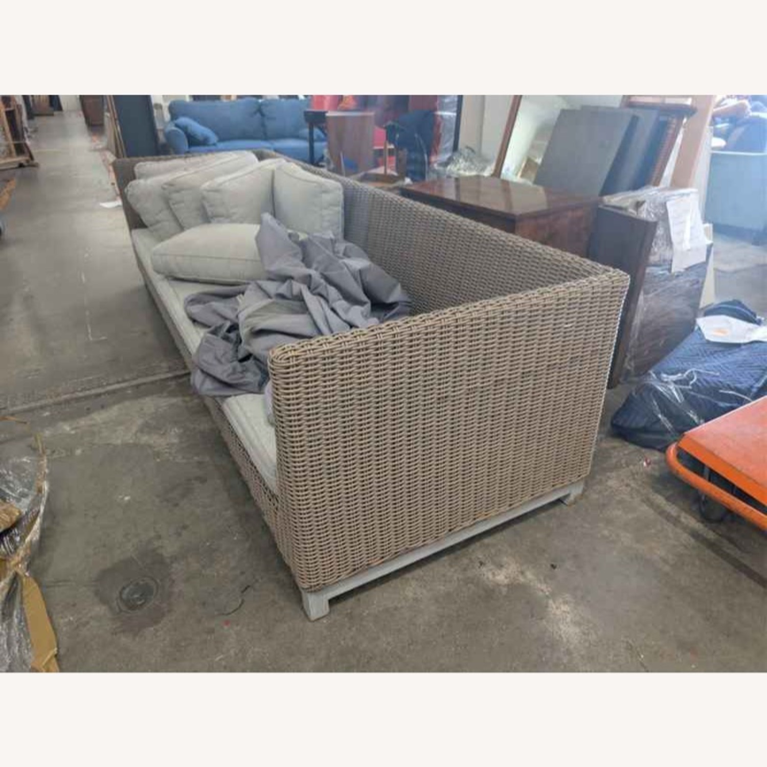 Anthropologie Natural Rattan Patio Furniture - image-5