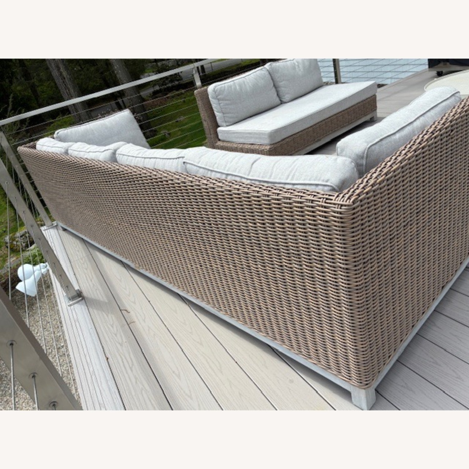Anthropologie Natural Rattan Patio Furniture - image-1