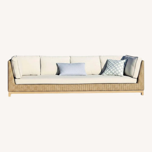 Used Anthropologie Natural Rattan Patio Furniture for sale on AptDeco