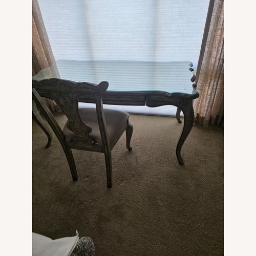 Used Hooker Furniture Corporation Dark Brown Wood Desk  for sale on AptDeco