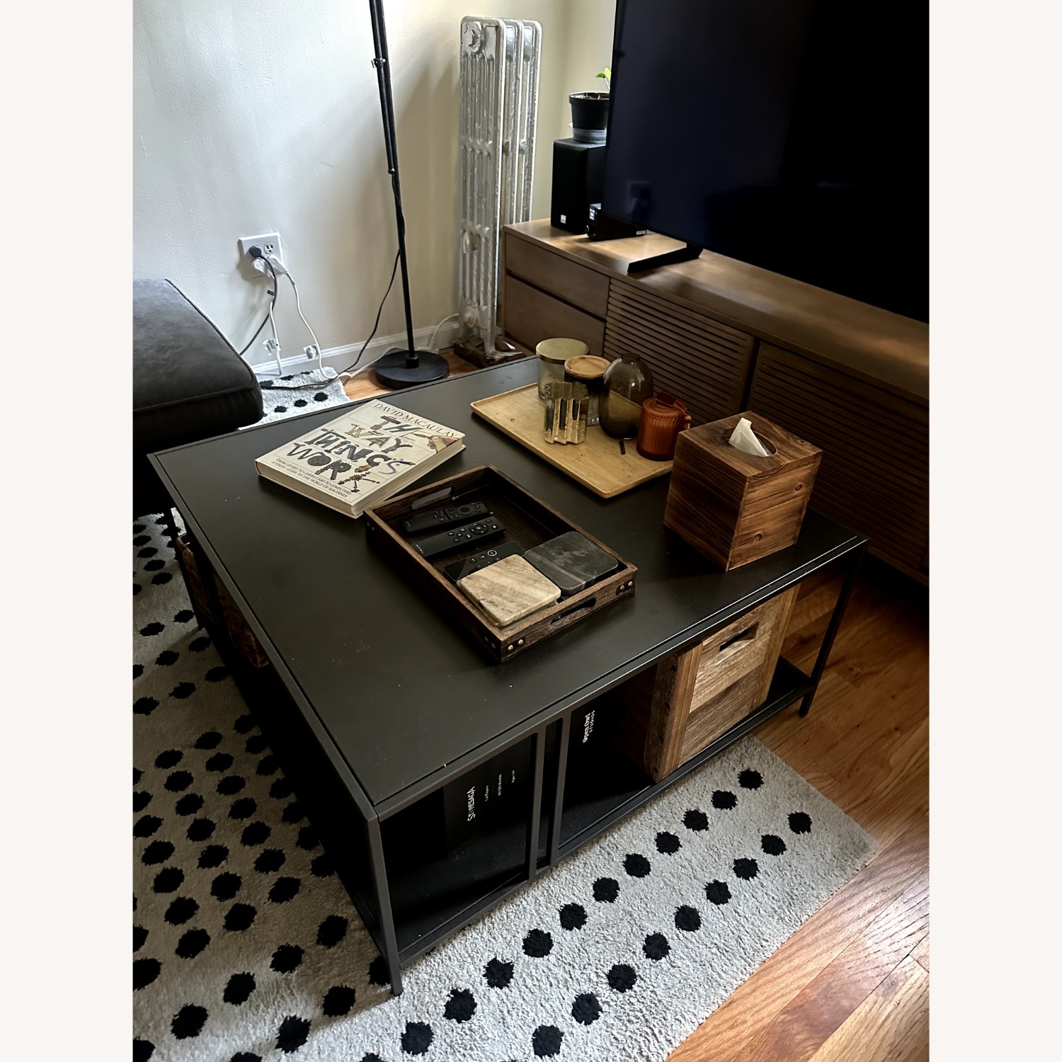 West Elm Black Profile Coffee Table (34") - image-2