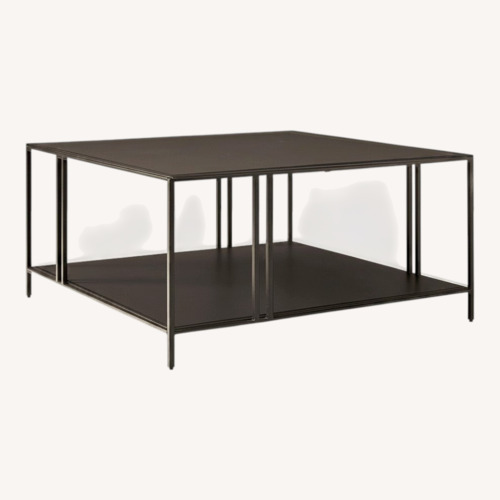 Used West Elm Black Profile Coffee Table (34") for sale on AptDeco