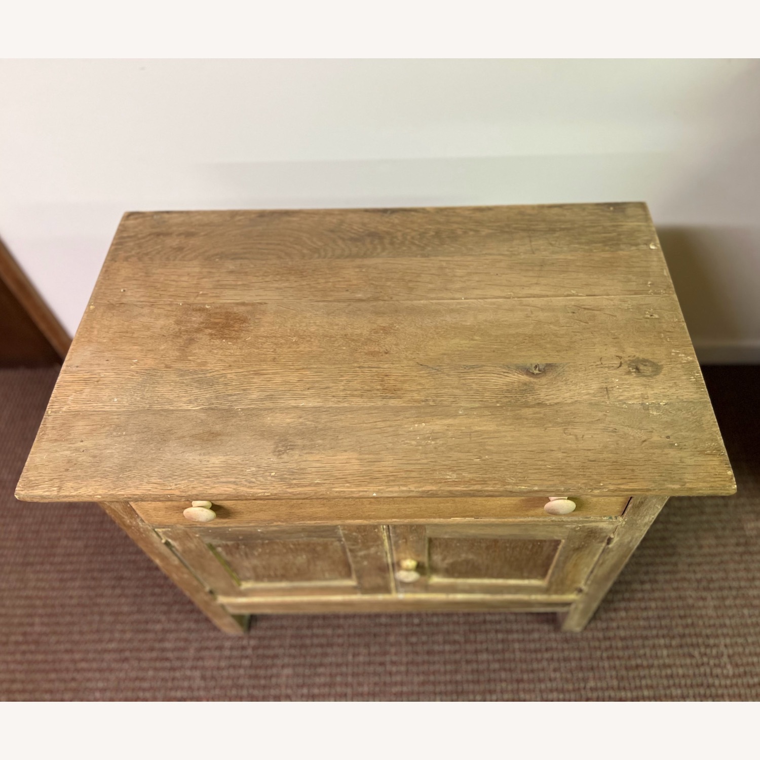 Small Stripped Mixed Oak Cabinet Circa 1920s - image-5
