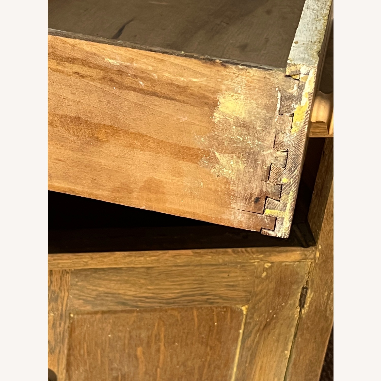 Small Stripped Mixed Oak Cabinet Circa 1920s - image-4