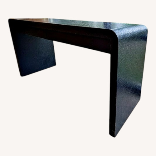 Used Harrison Van Horn Waterfall Corners Raffia Desk for sale on AptDeco