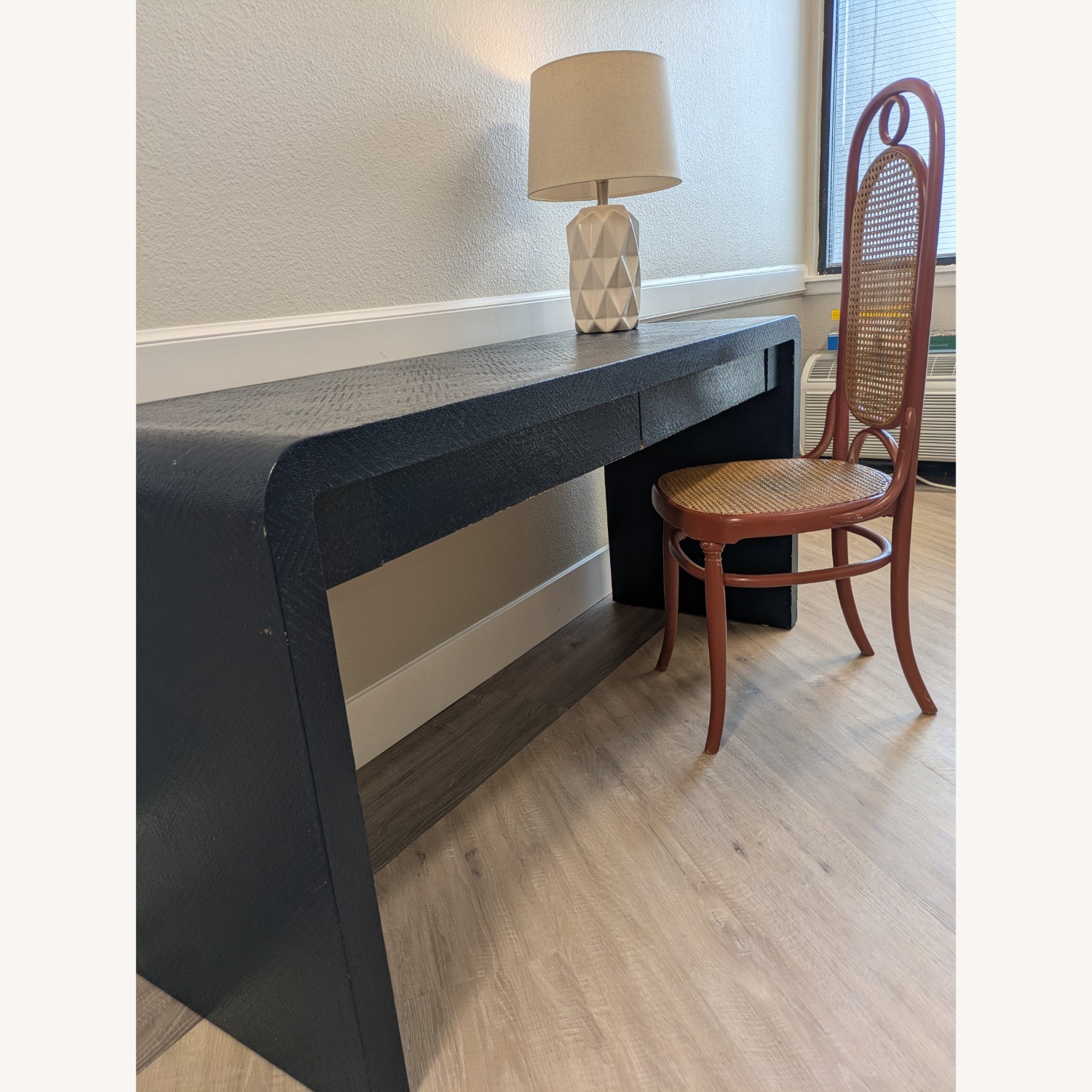 Harrison Van Horn Waterfall Corners Raffia Desk - image-17