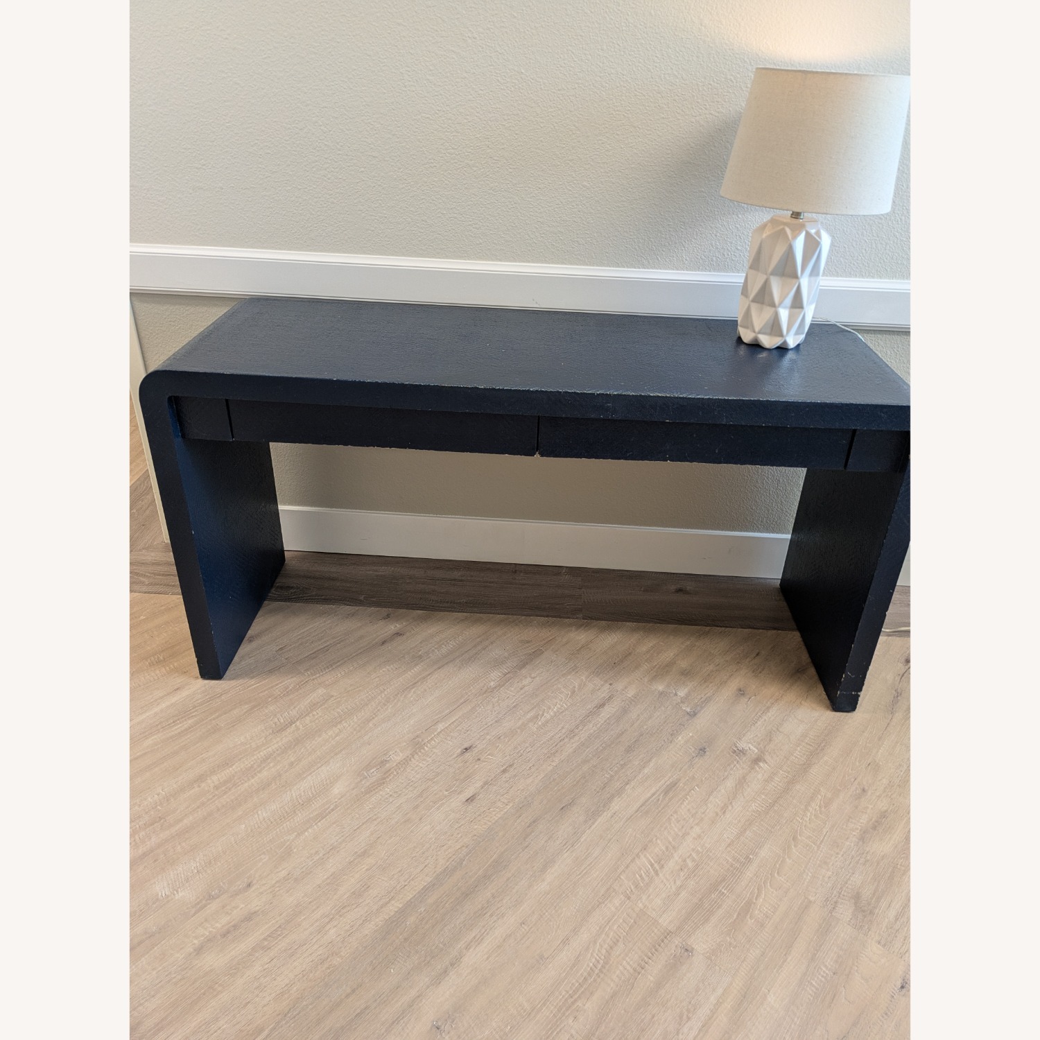 Harrison Van Horn Waterfall Corners Raffia Desk - image-10