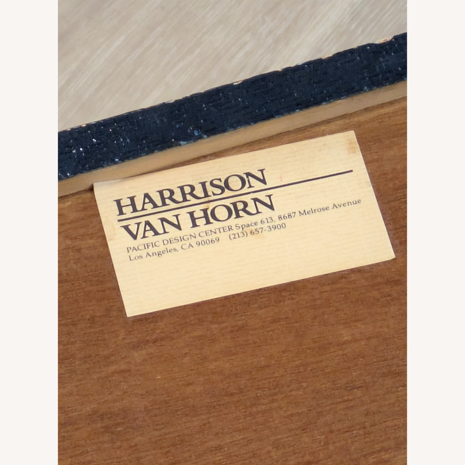 Harrison Van Horn Waterfall Corners Raffia Desk - image-7