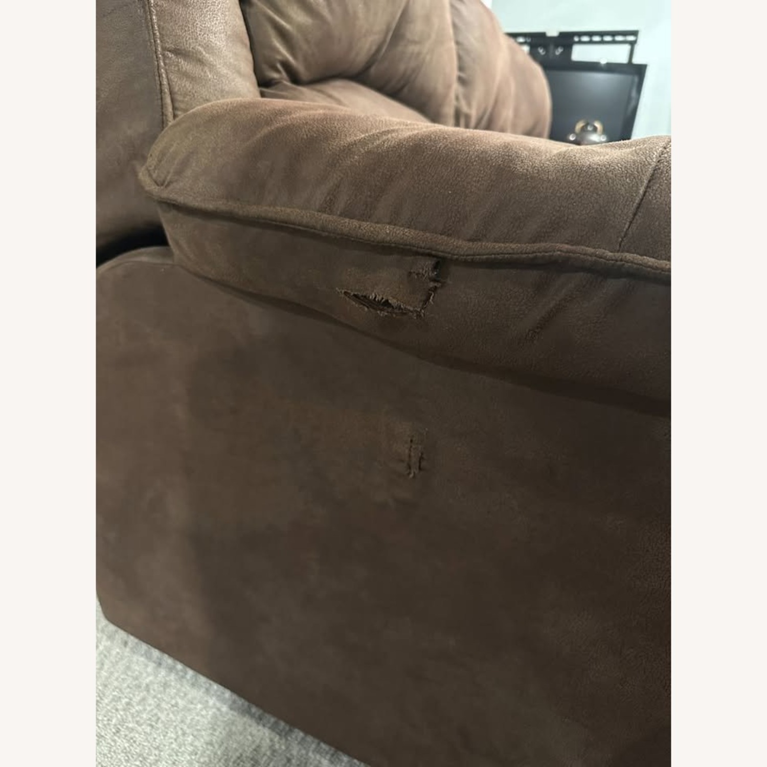 Albany Industries Dark Brown Sleeper Sofa - image-5