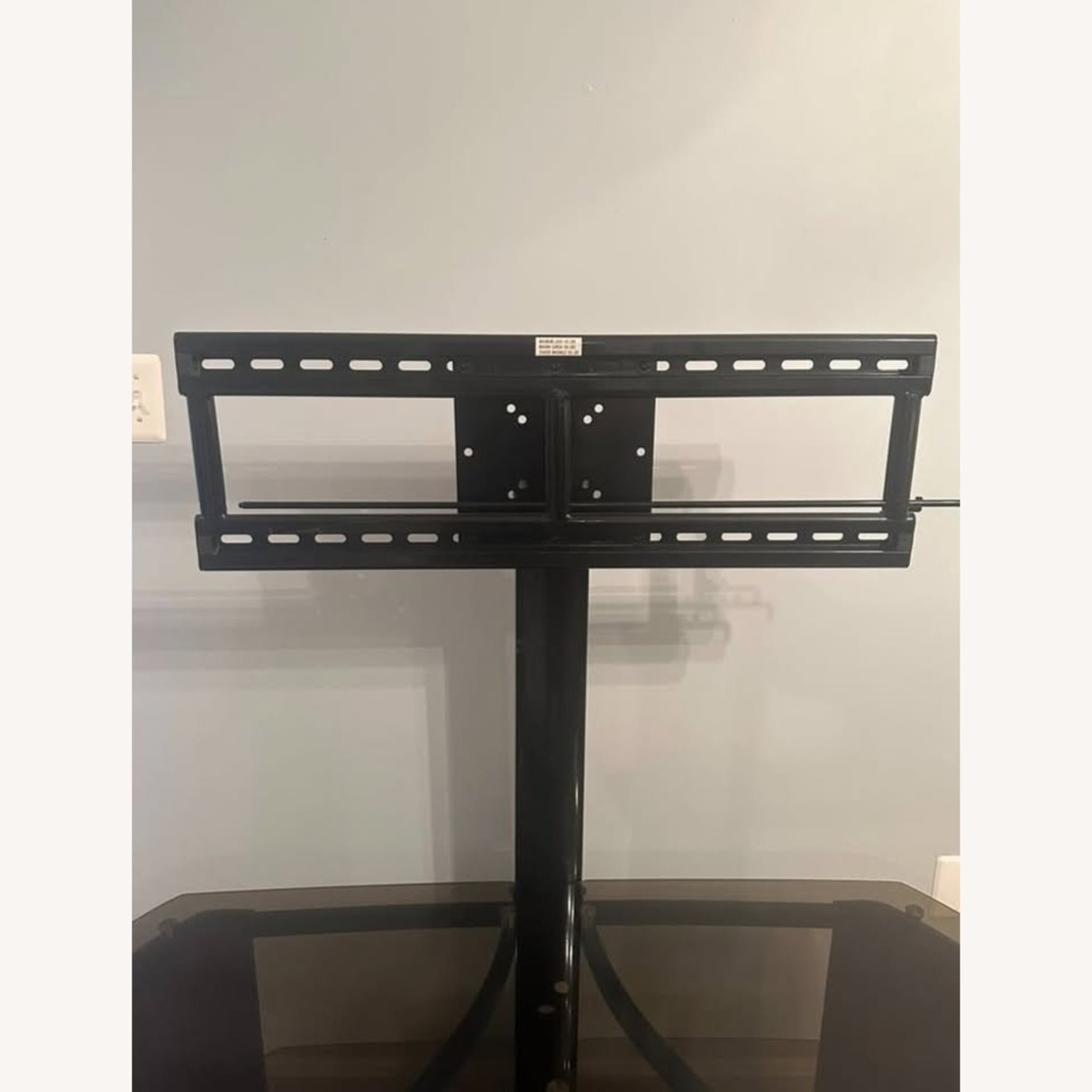 48" Wood/Smoked Glass TV Stand w Swivel TV Mount - image-7
