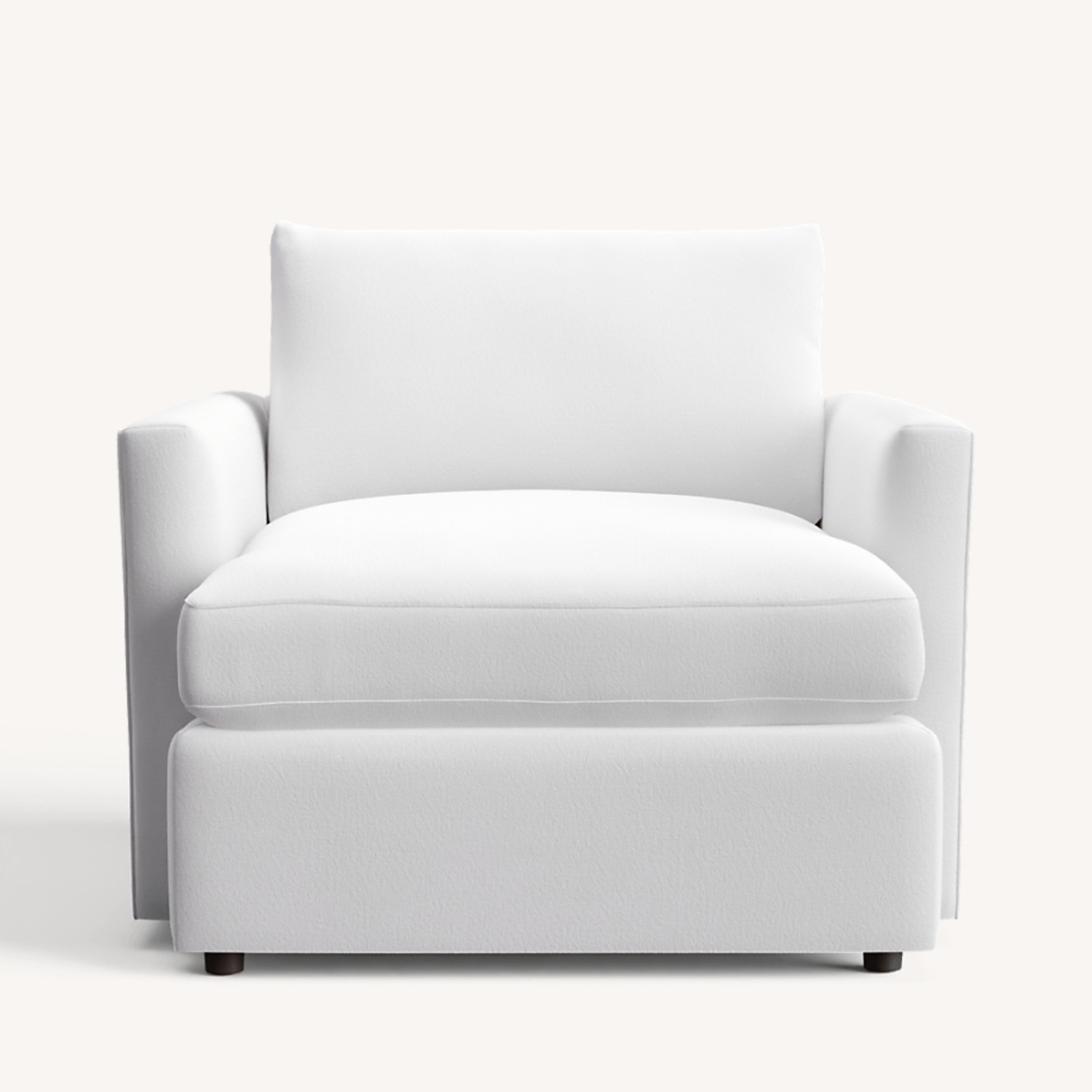 Crate & Barrel White Fabric Accent Chair - image-6