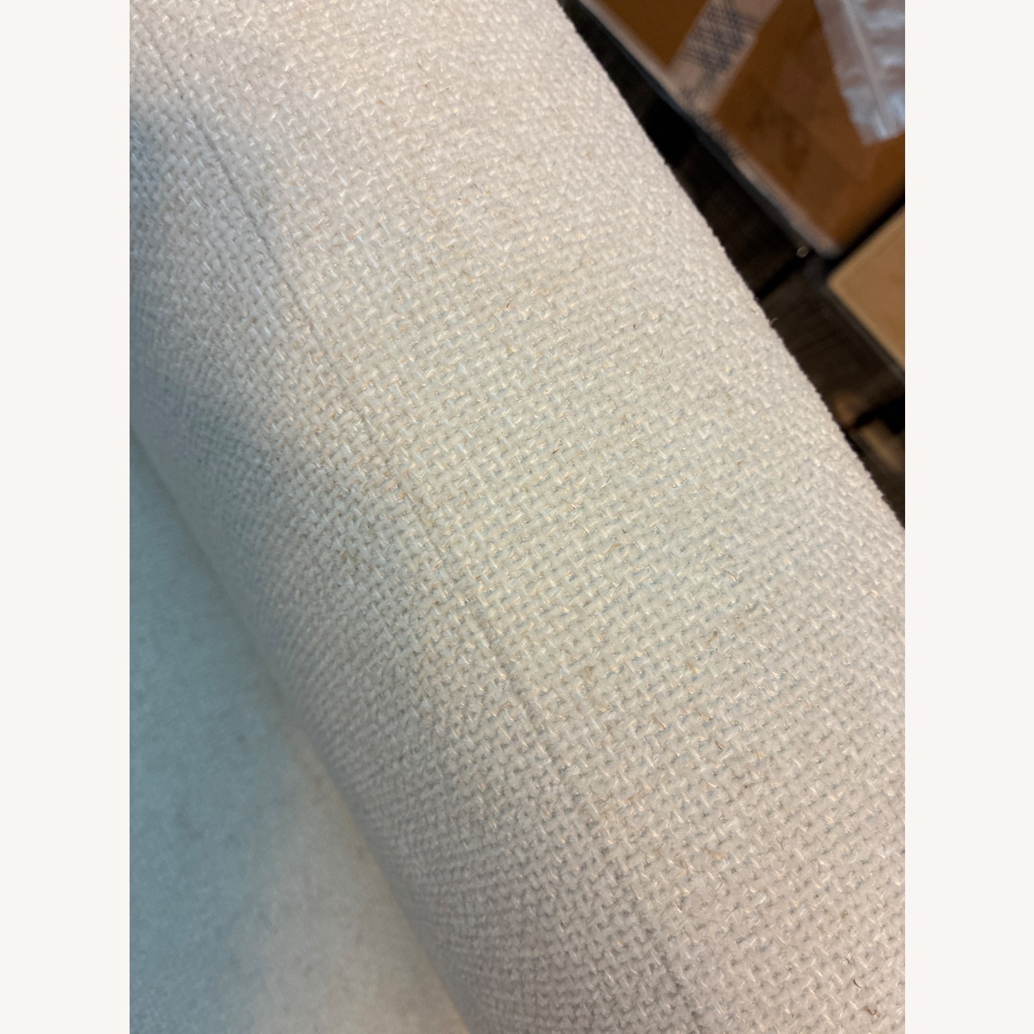 Crate & Barrel White Fabric Accent Chair - image-4