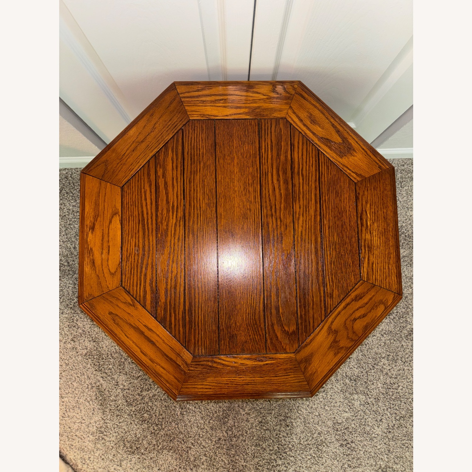 Vintage/Antique Wood Side Table - image-3