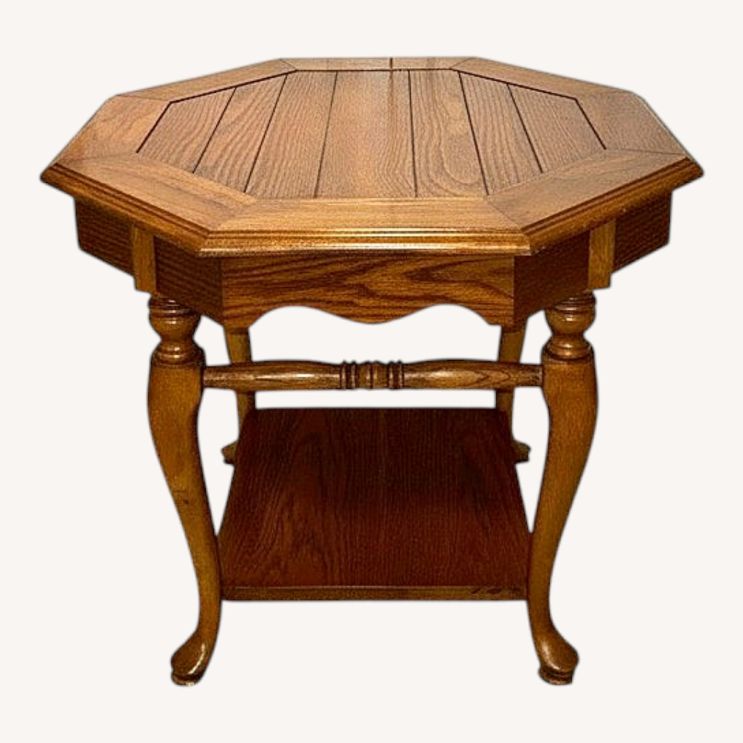 Vintage/Antique Wood Side Table - image-0