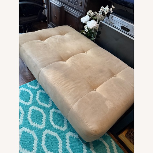 Used Pottery Barn Crème Living Room Ottoman for sale on AptDeco