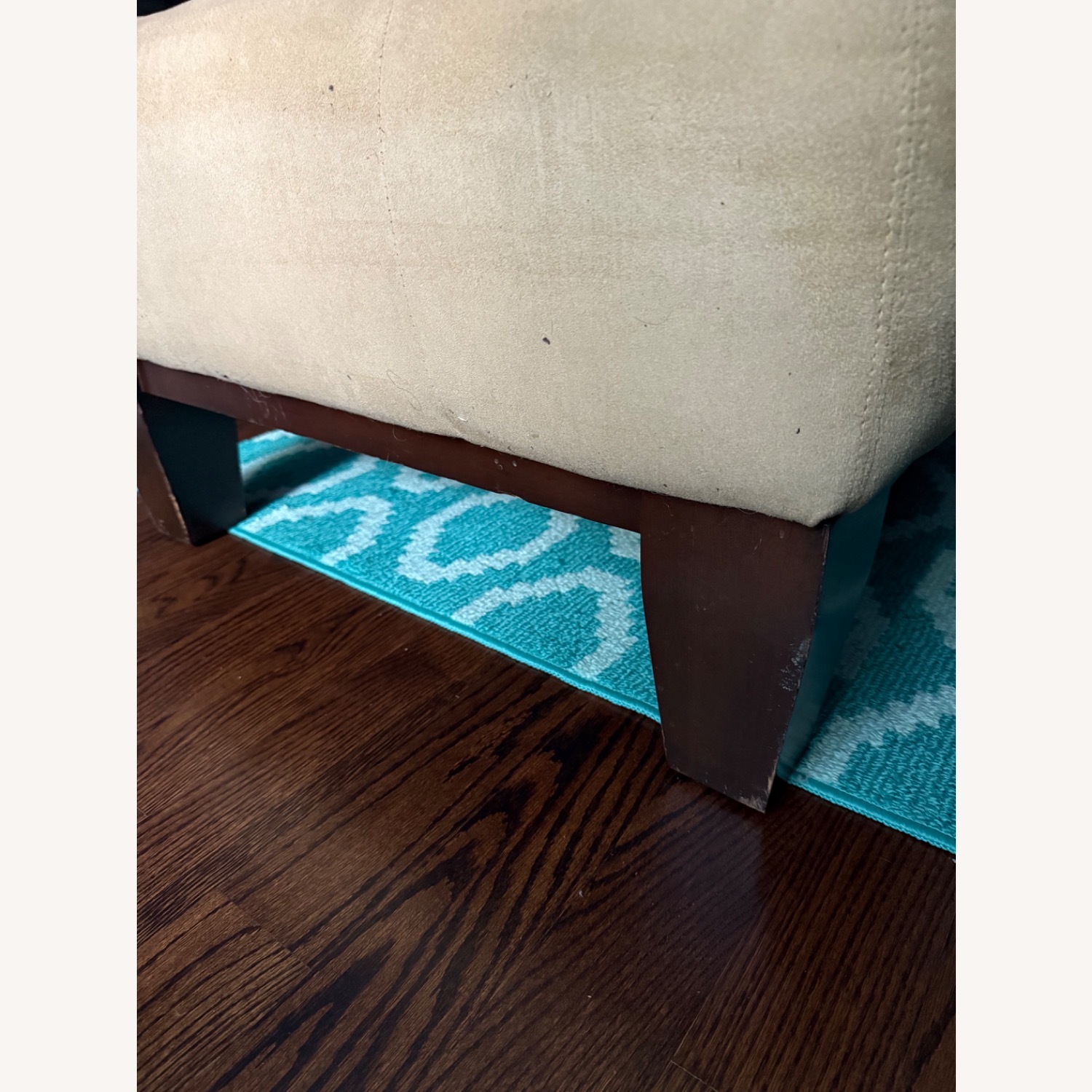 Pottery Barn Crème Living Room Ottoman - image-4
