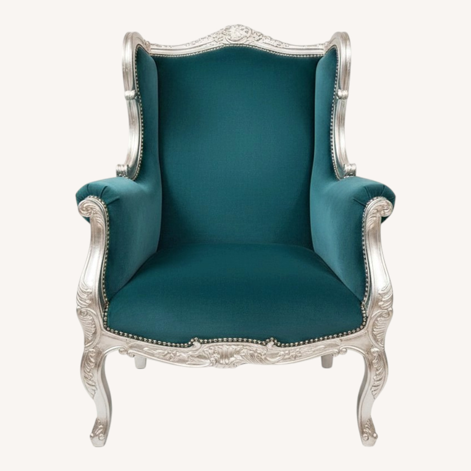 Velvet Accent Chair - image-0