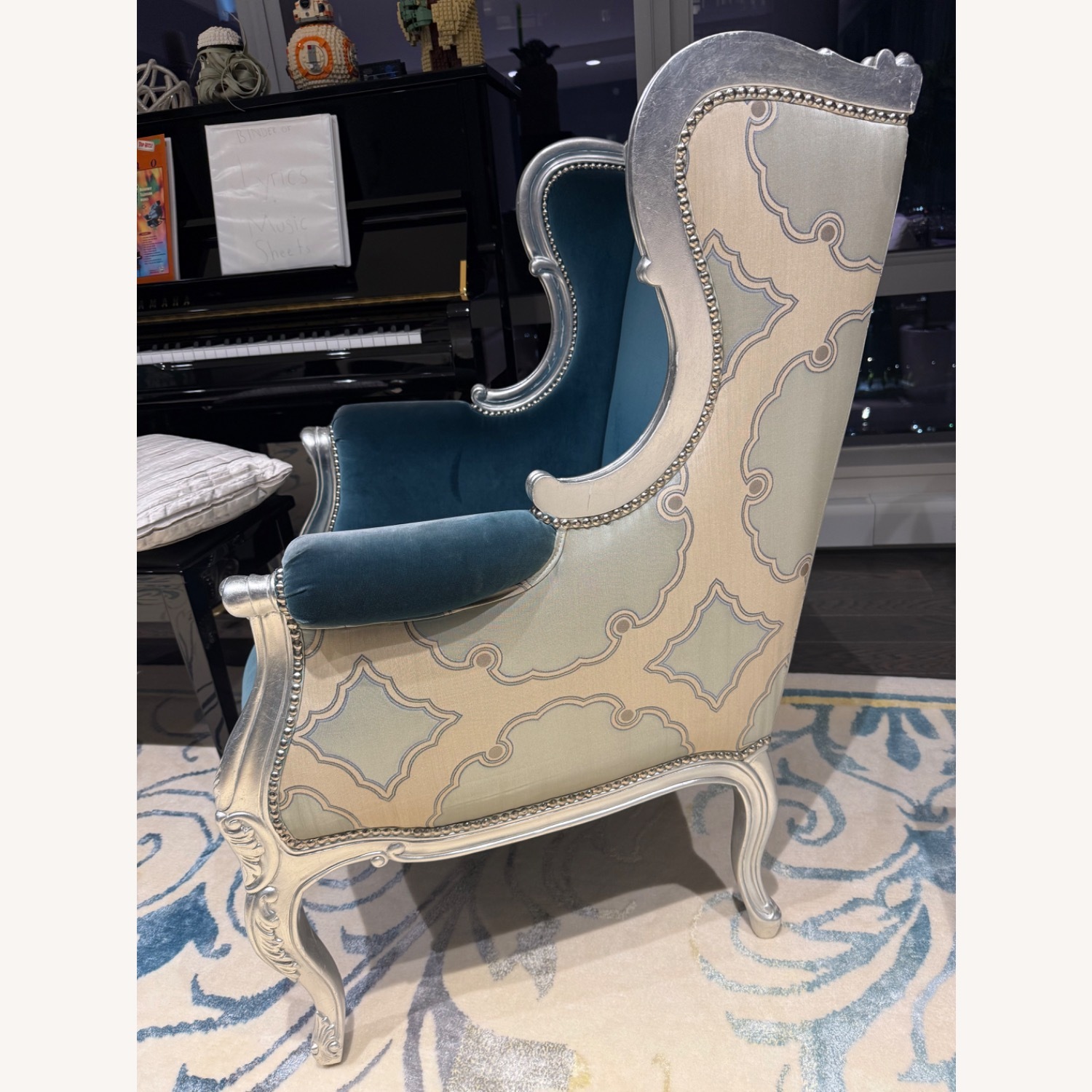 Velvet Accent Chair - image-2