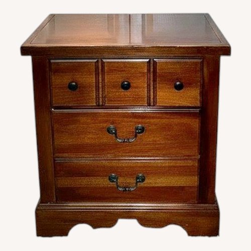 Used Vintage/Antique Dark Brown Wood Nightstand for sale on AptDeco