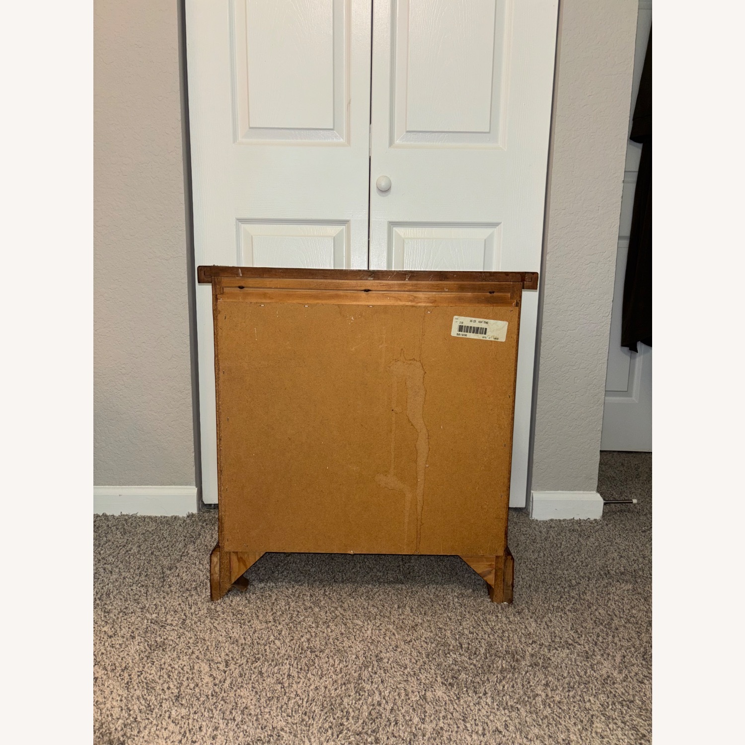 Vintage/Antique Dark Brown Wood Nightstand - image-6