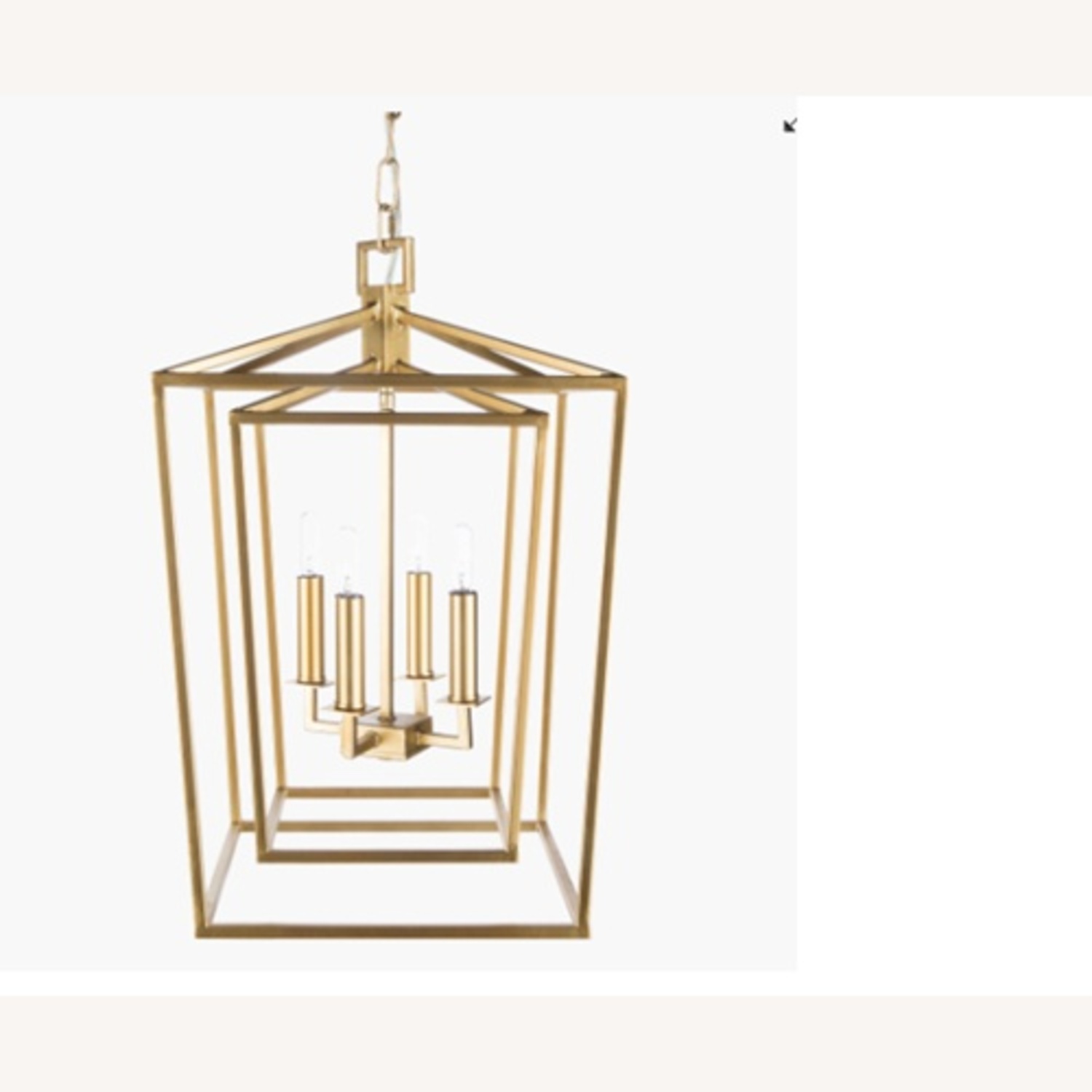 Bellair Gold Metal Ceiling Lamps - image-5