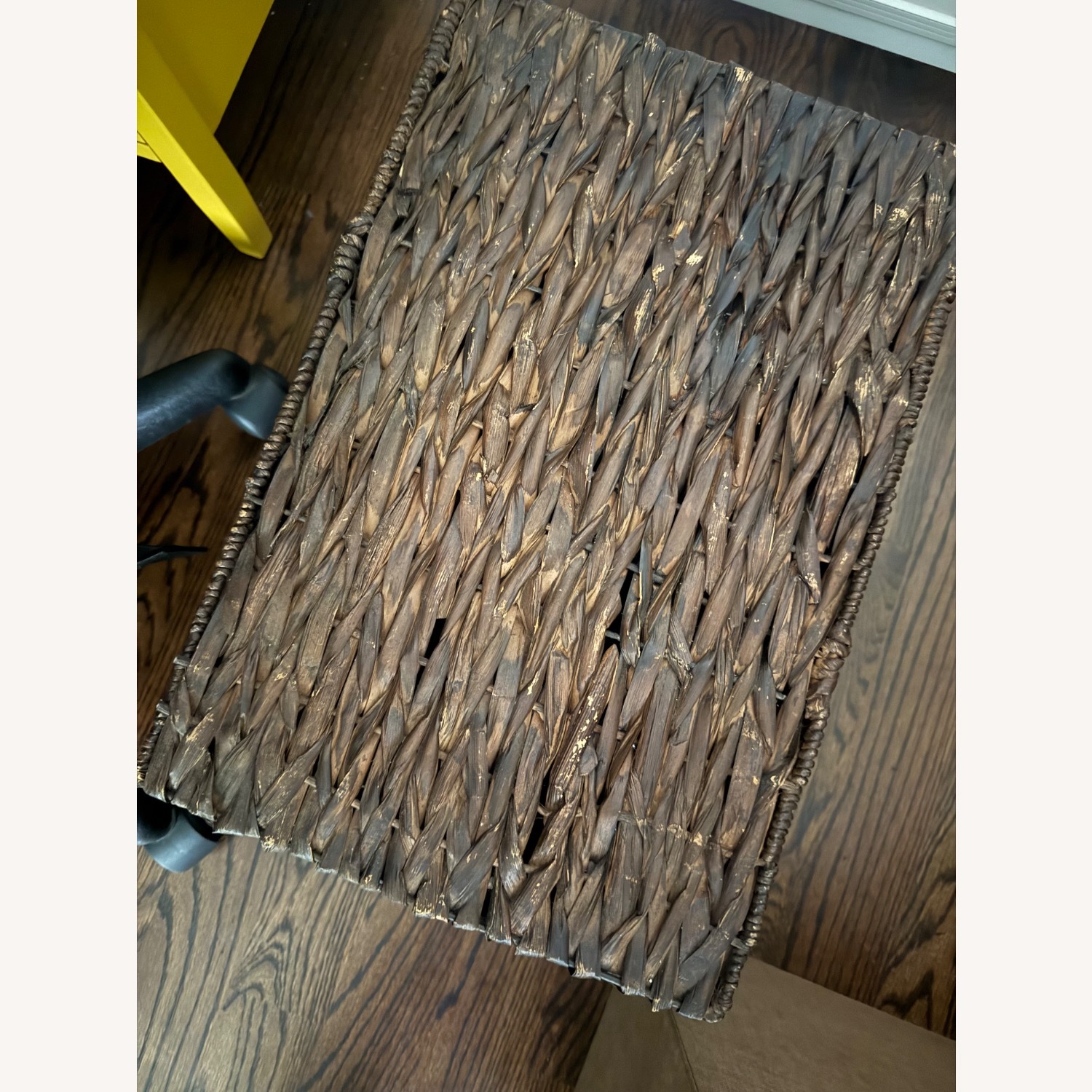Dark Brown Wicker Storage Box - image-2