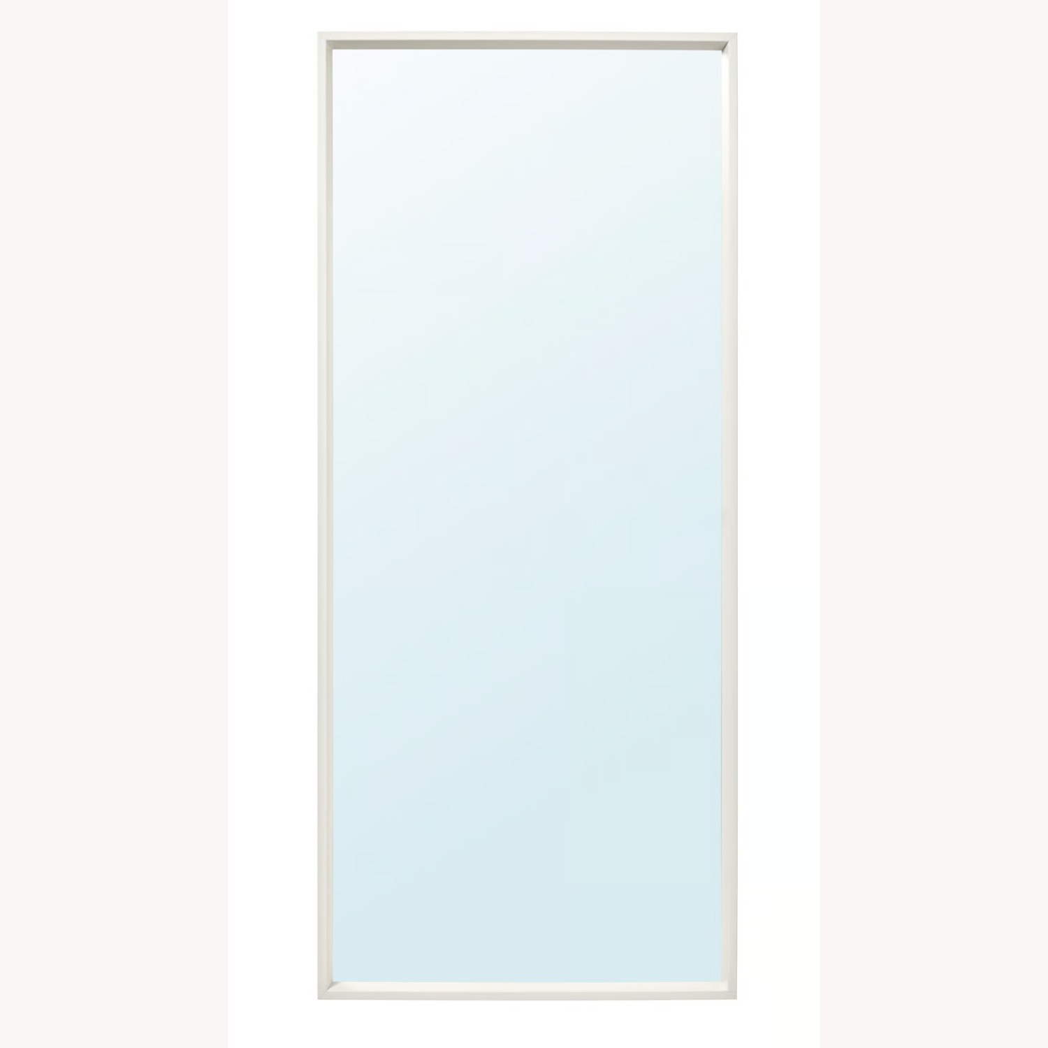 IKEA NISSEDAL White Glass Floor Mirror - image-1