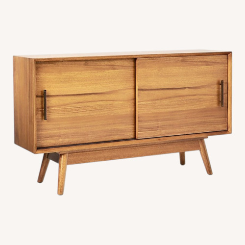 Used West Elm Mid-Century Natural Wood Media Storage for sale on AptDeco