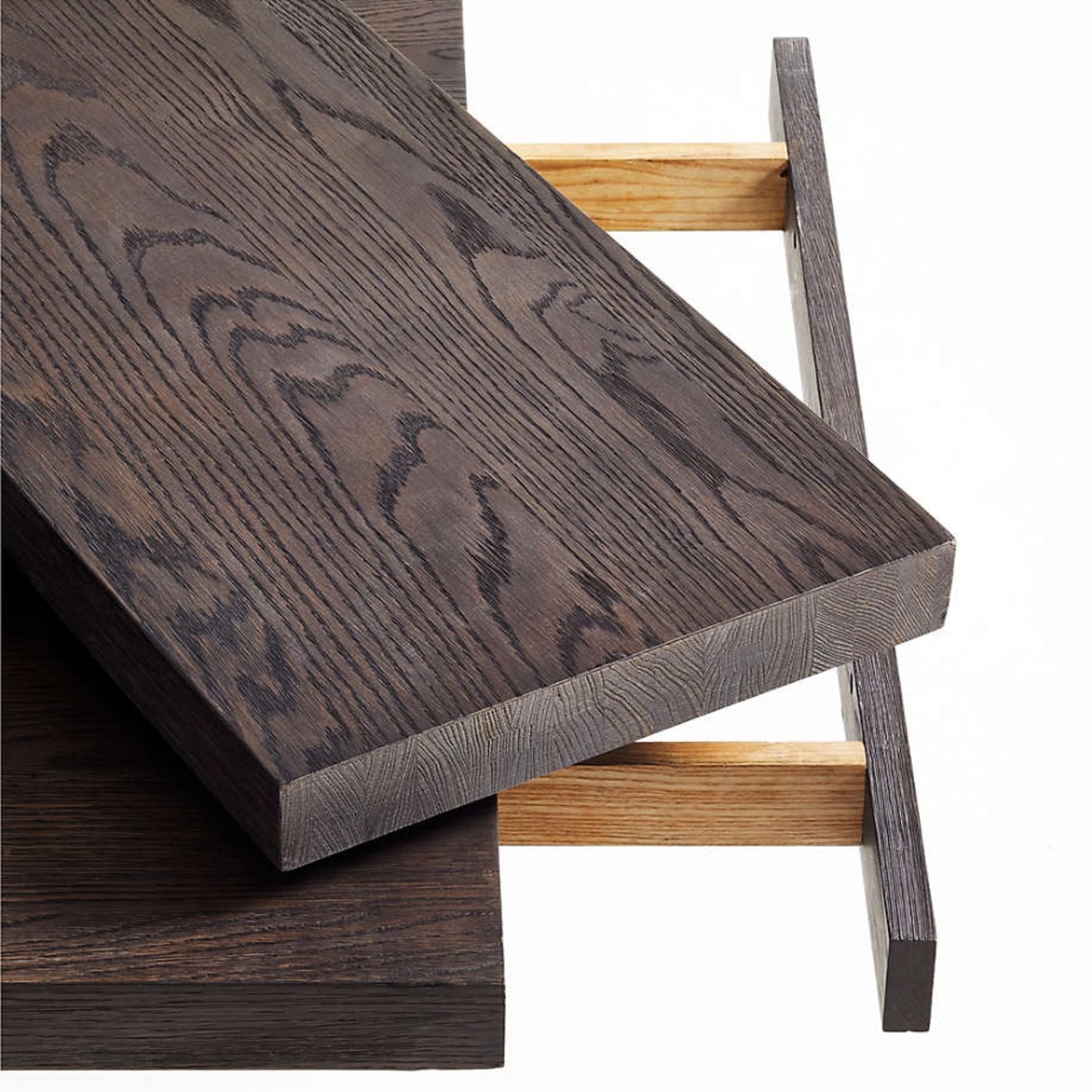 Crate & Barrel Eastham Dark Brown Wood Dining Table - image-5